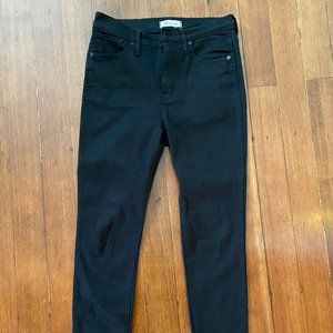 Womens Madewell Black 10" High-Rise Jeans - Size 29